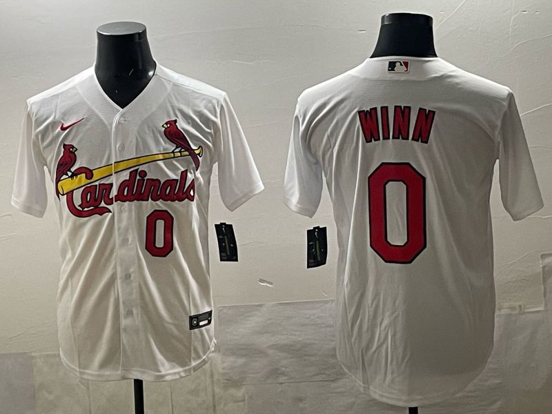 Men 2025 St.Louis Cardinals #0 Winn White Nike 2025 MLB Jersey 01->st.louis cardinals->MLB Jersey